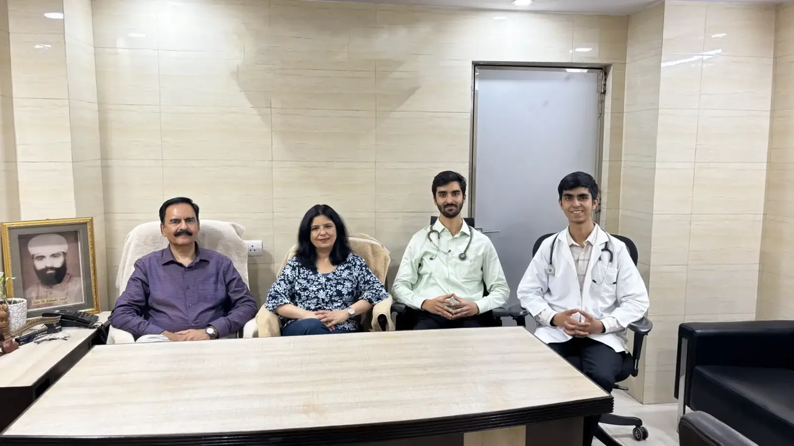 The BMSD Healthcare team in the Pitampura clinic